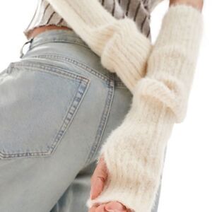 Zara Long Alpaca Wool Blend Fingerless Gloves